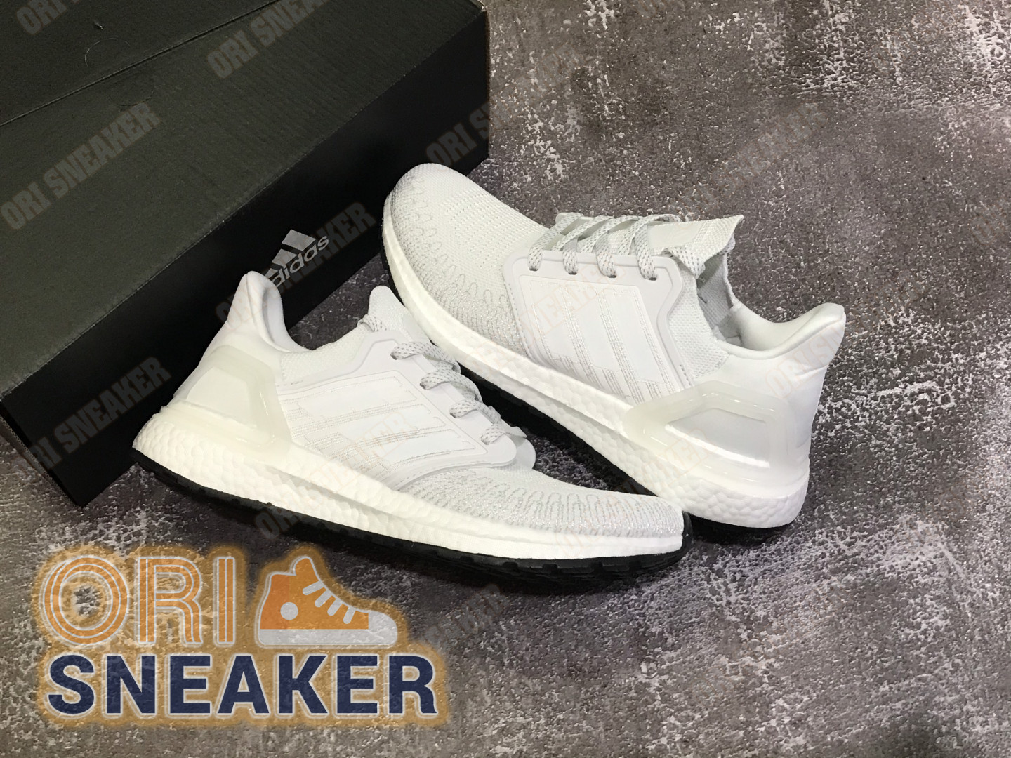 Adidas Ultra Boost 20 Consotium All White Reflective