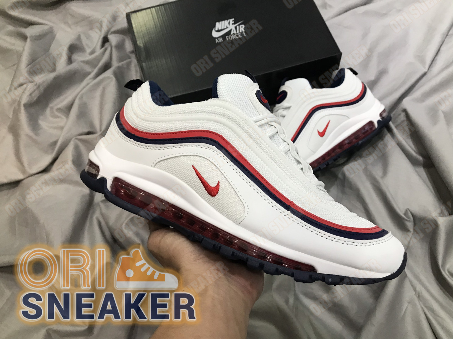 air max red and white 97