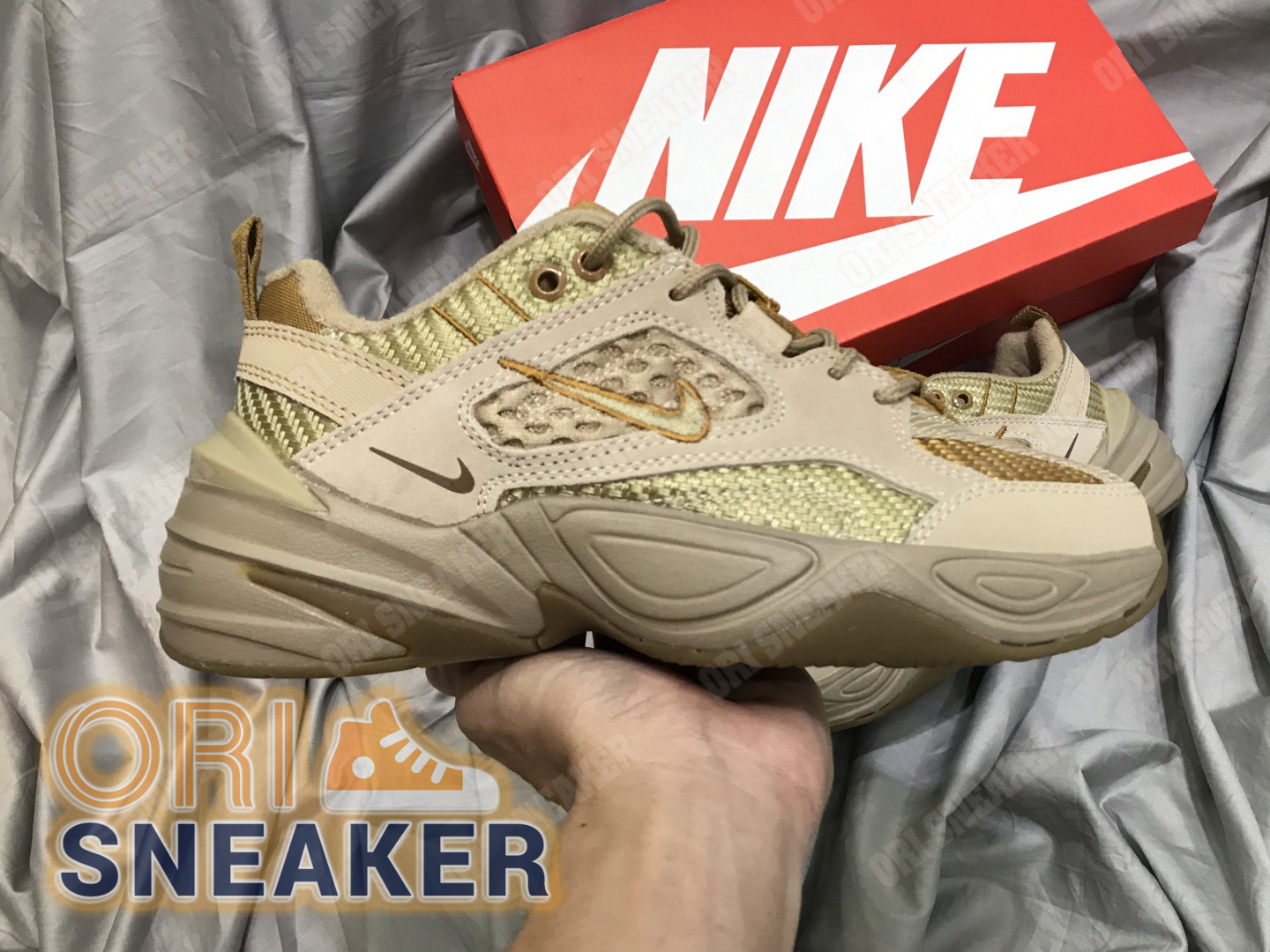 nike m2k tekno wheat