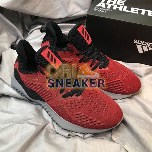 Adidas Alphabounce Beyond Red Grey 2018