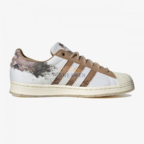 Adidas Superstar White Brown