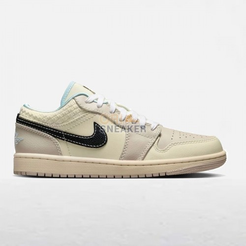 Air Jordan 1 Low Woven Sanddrift/ Glacier Blue