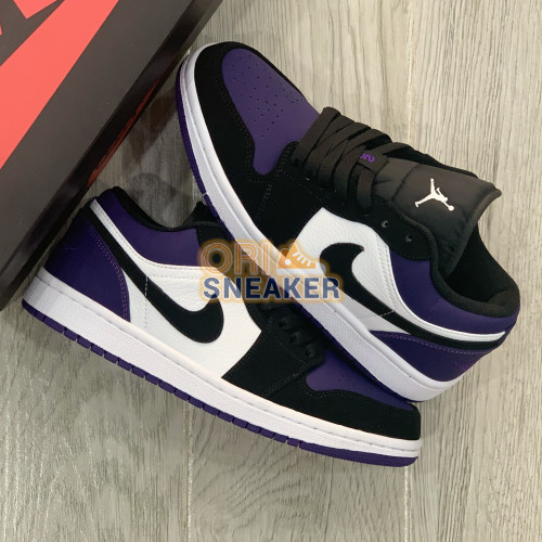 Nike Air Jordan 1 Low 'Court' Purple Black