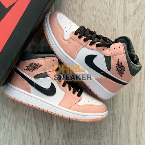 Nike Air Jordan 1 Mid GS 'Pink Quartz'