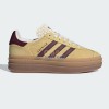 Adidas Gazelle Bold Almost Yellow Maroon