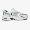 New Balance 530 White Silver Metallic Green